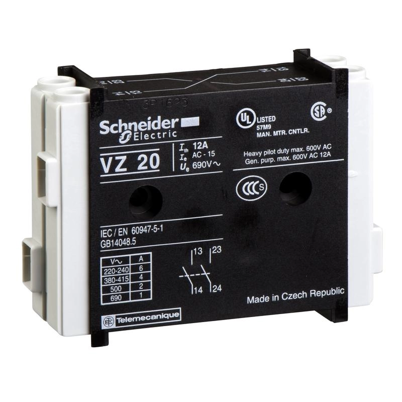 Contactor auxiliar VZ 1NA+1NC
